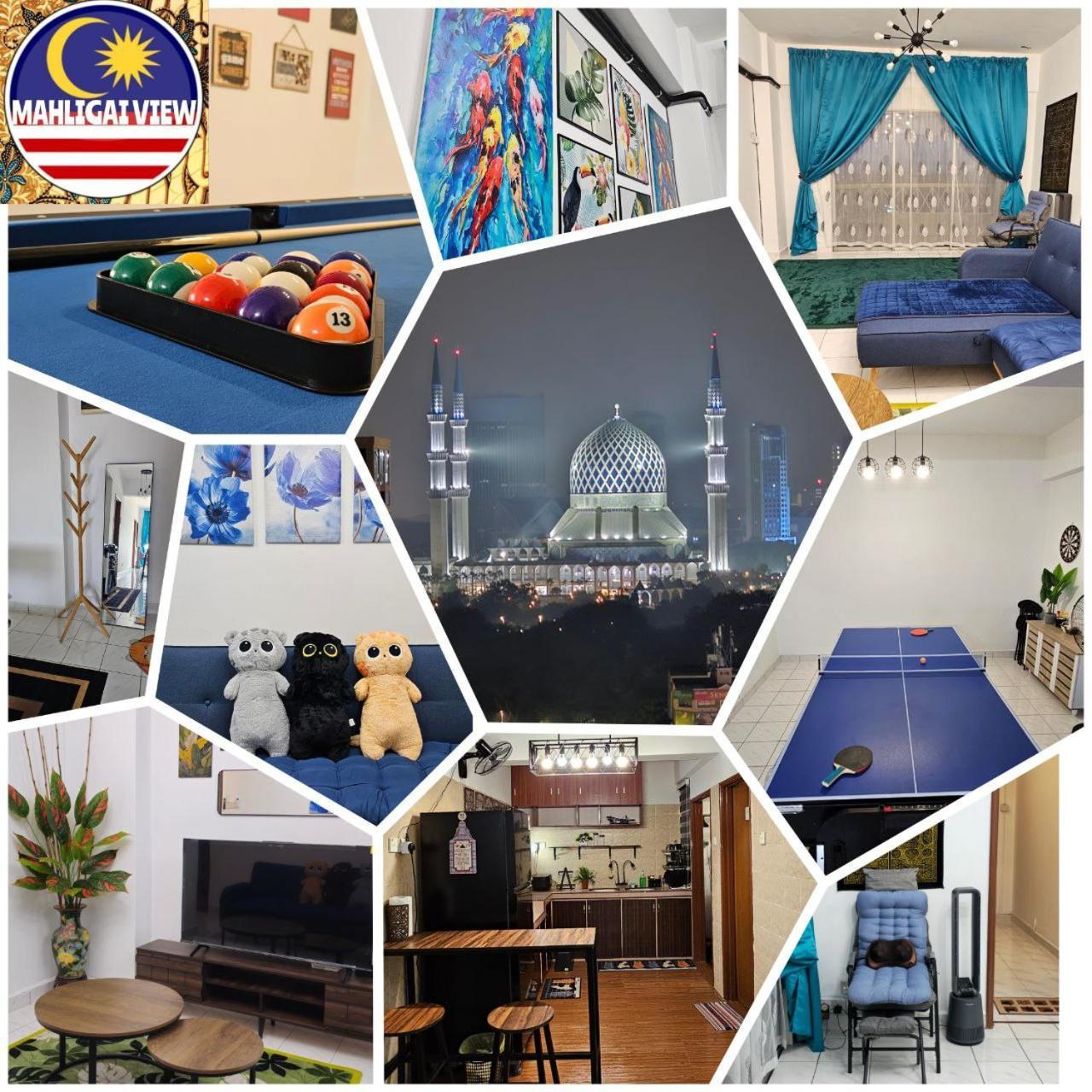 Mahligai View Near Masjid Shah Alam, Uitm Shah Alam, I-city, Stadium Shah Alam, Sacc, Pkns, Idcc, Msu, 17 Min Kuala Lumpur & Klang, Max 10 People, Free Food, Snooker, Pingpong, Indoor Games, Swimming Pool, Fast Wifi Apartment Shah Alam